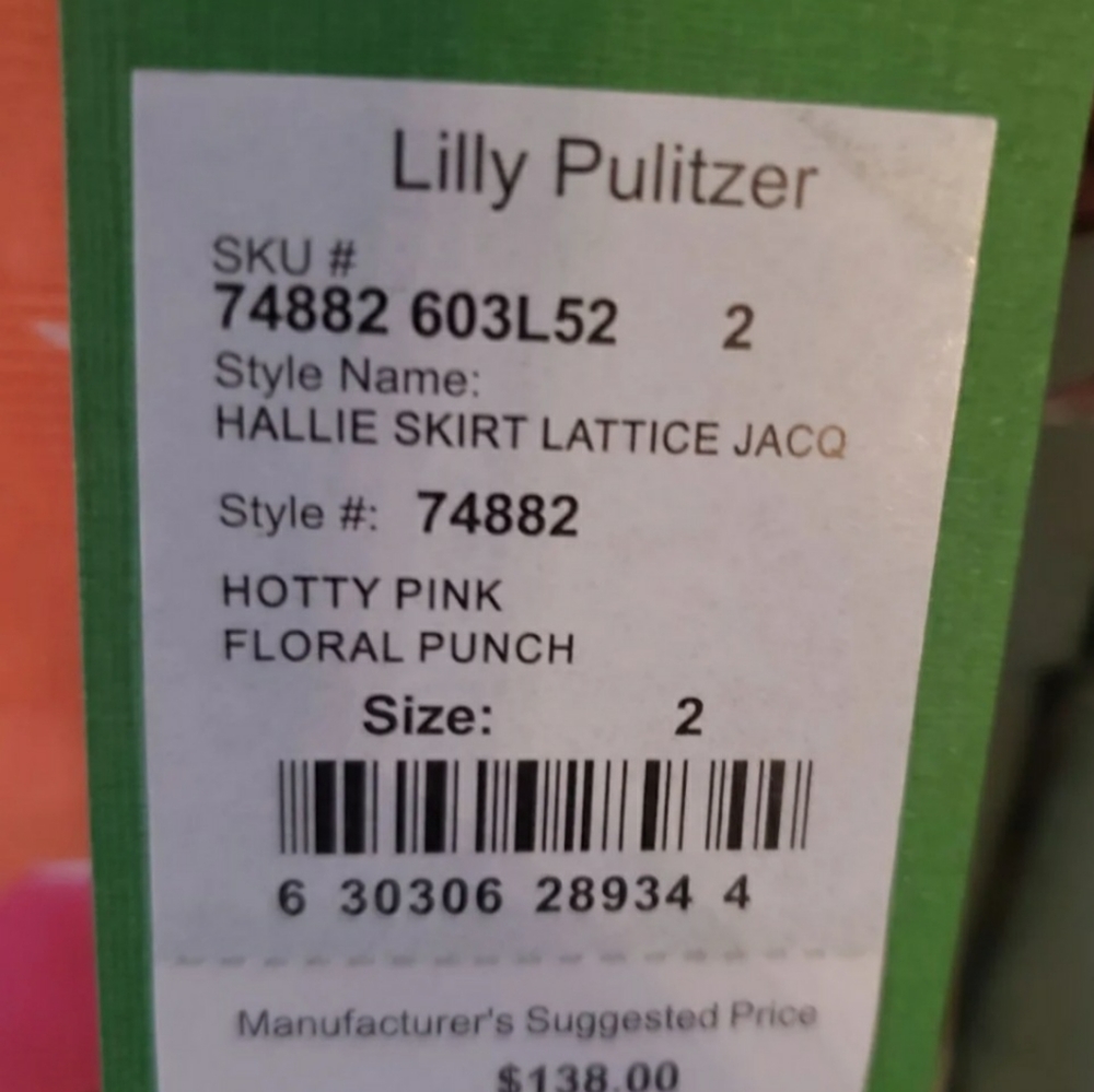 Lilly Pulitzer Hallie Hotty Floral Skirt. NWOT. - Picture 10 of 11